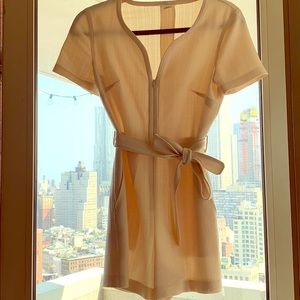 Club Monaco Cream Belted Jumper